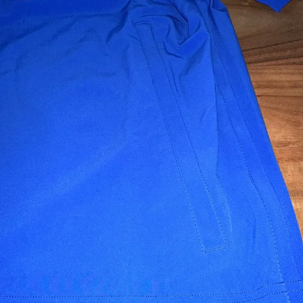 Nike Football Jacket Coaches Sideline 1/4 Zip S/S Blue/White FJ9548 Men Medium
